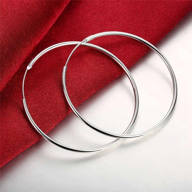 Silver Hoop Earrings