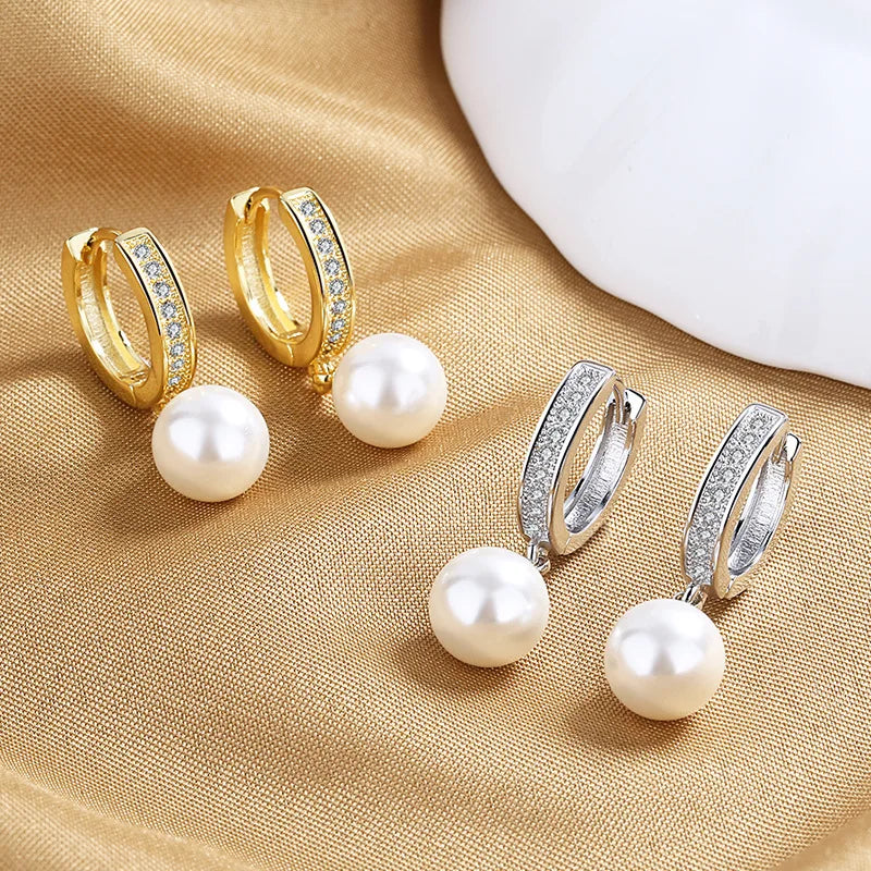 Genuine Natural Freshwater Pearl Earrings