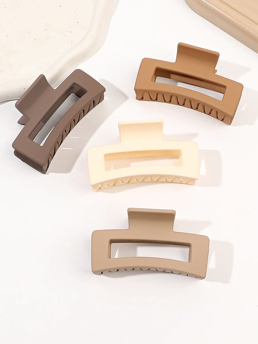 Set of Rectangular Hair Clips