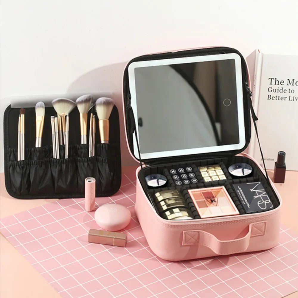 Makeup Bag with Mirror