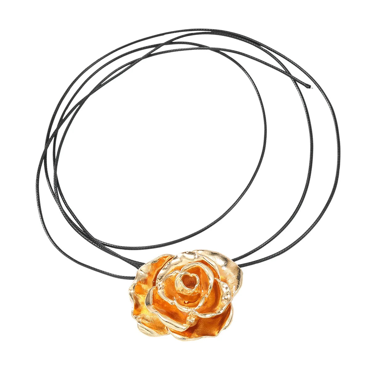 Rose Flower Pendant Necklace