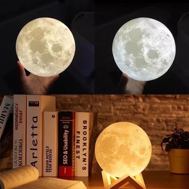 Luminaire LampShade Full Moon 3D Lamp