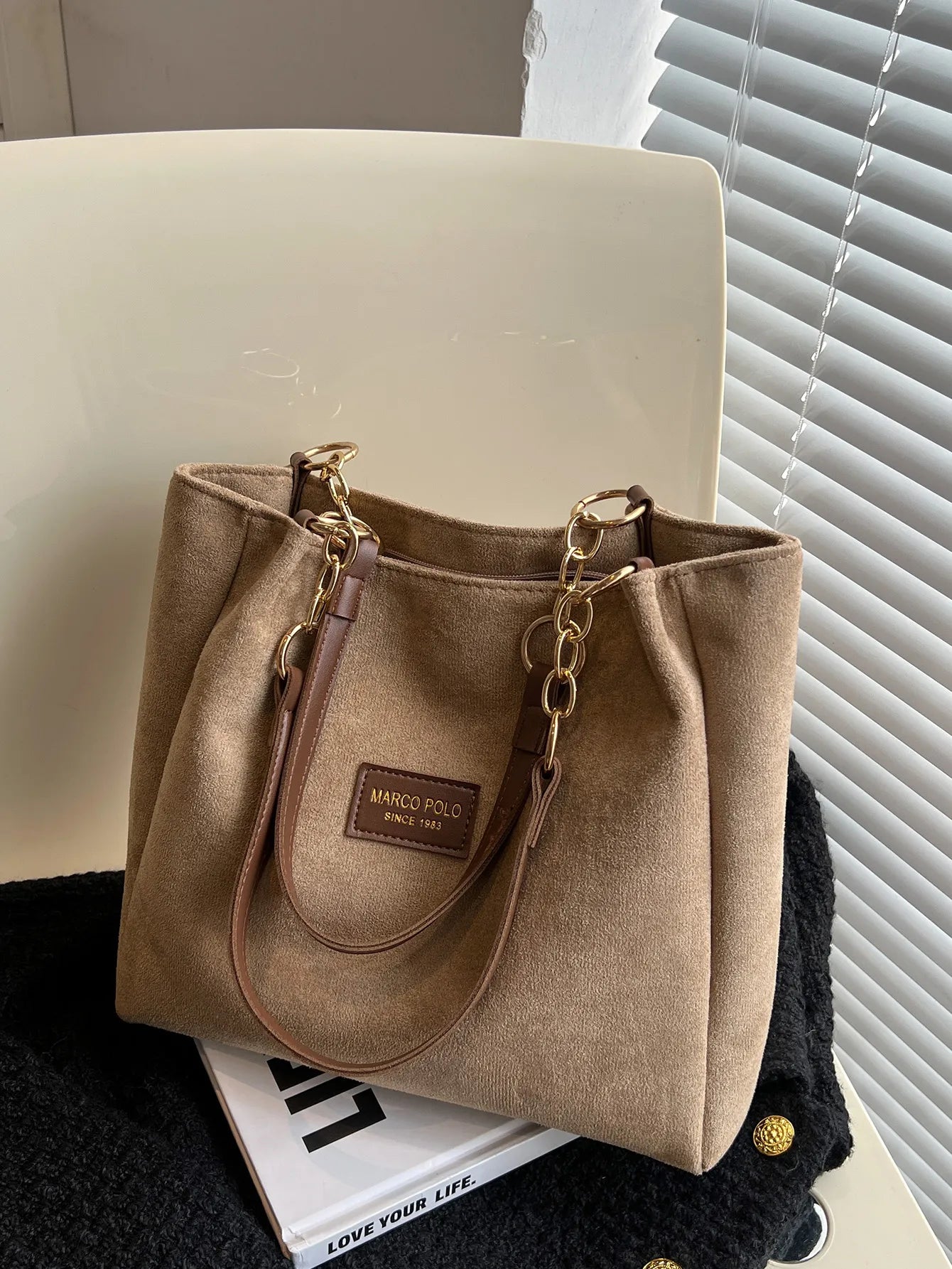 Tote Suede  Bag