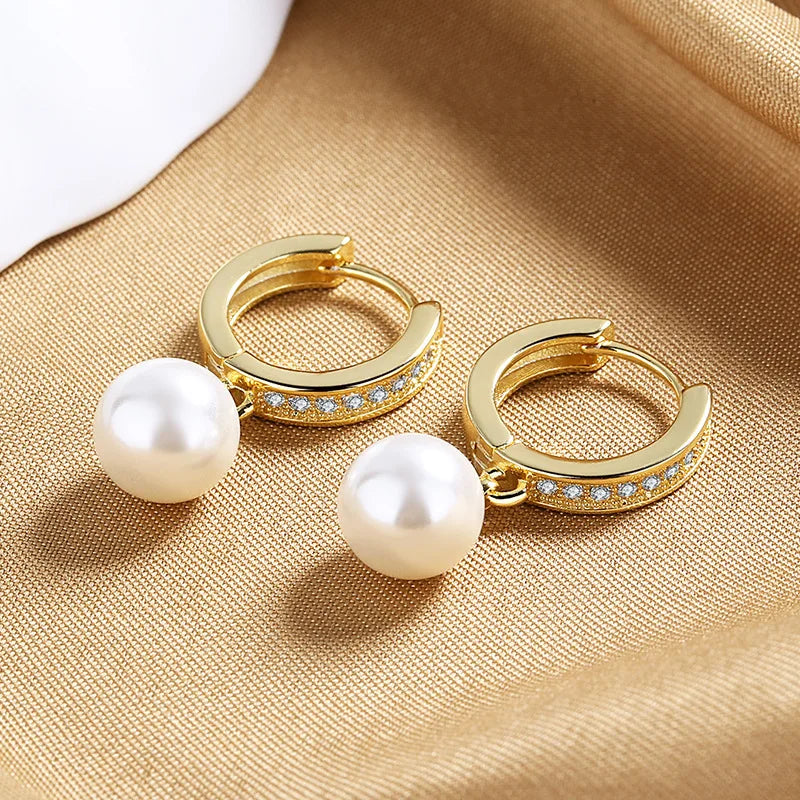 Genuine Natural Freshwater Pearl Earrings