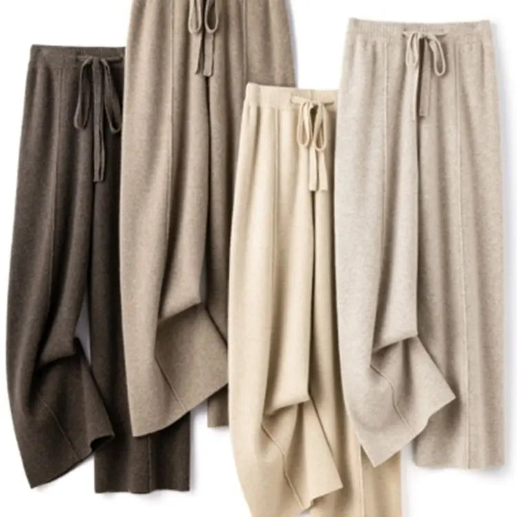 Wool Wide Leg Pants