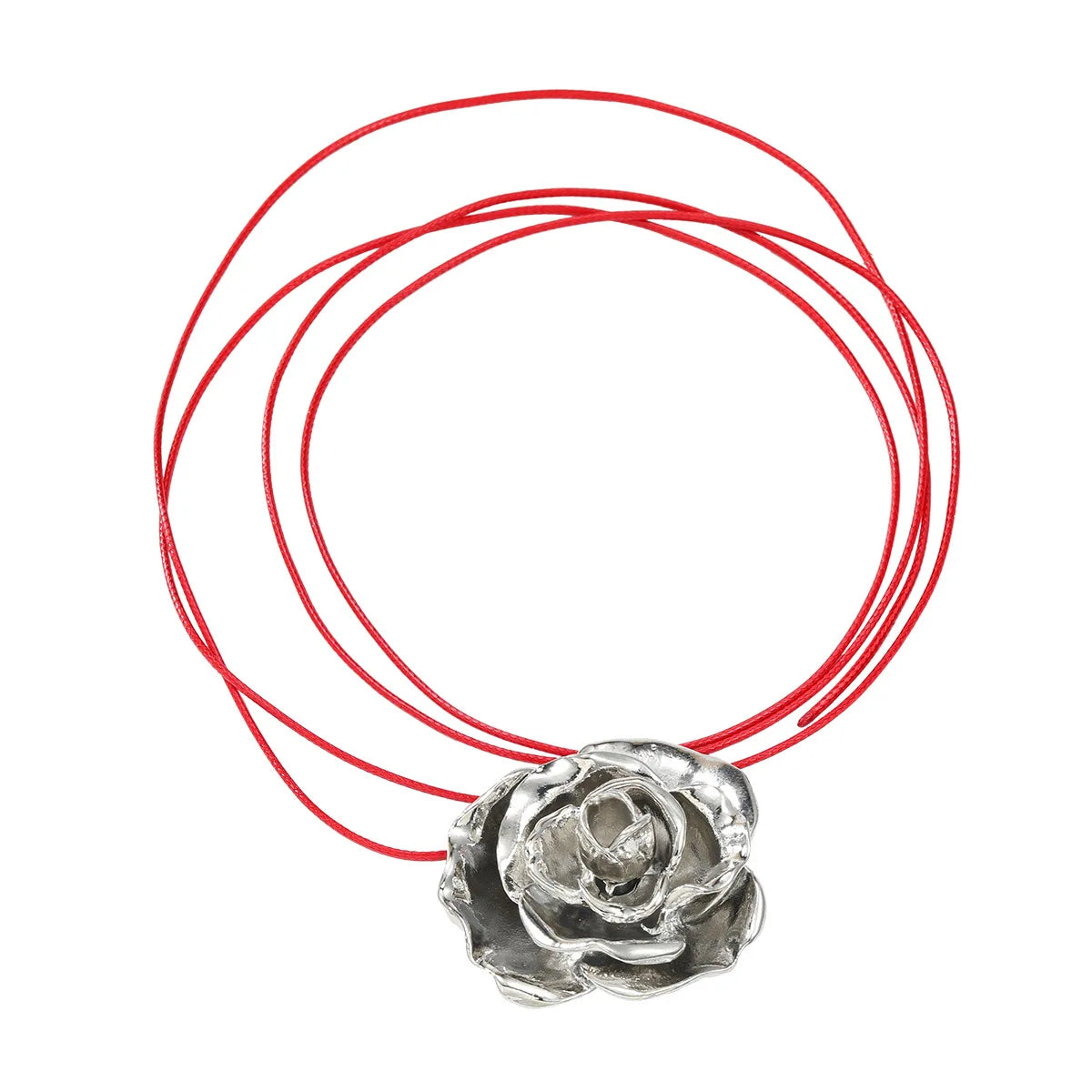 Rose Flower Pendant Necklace