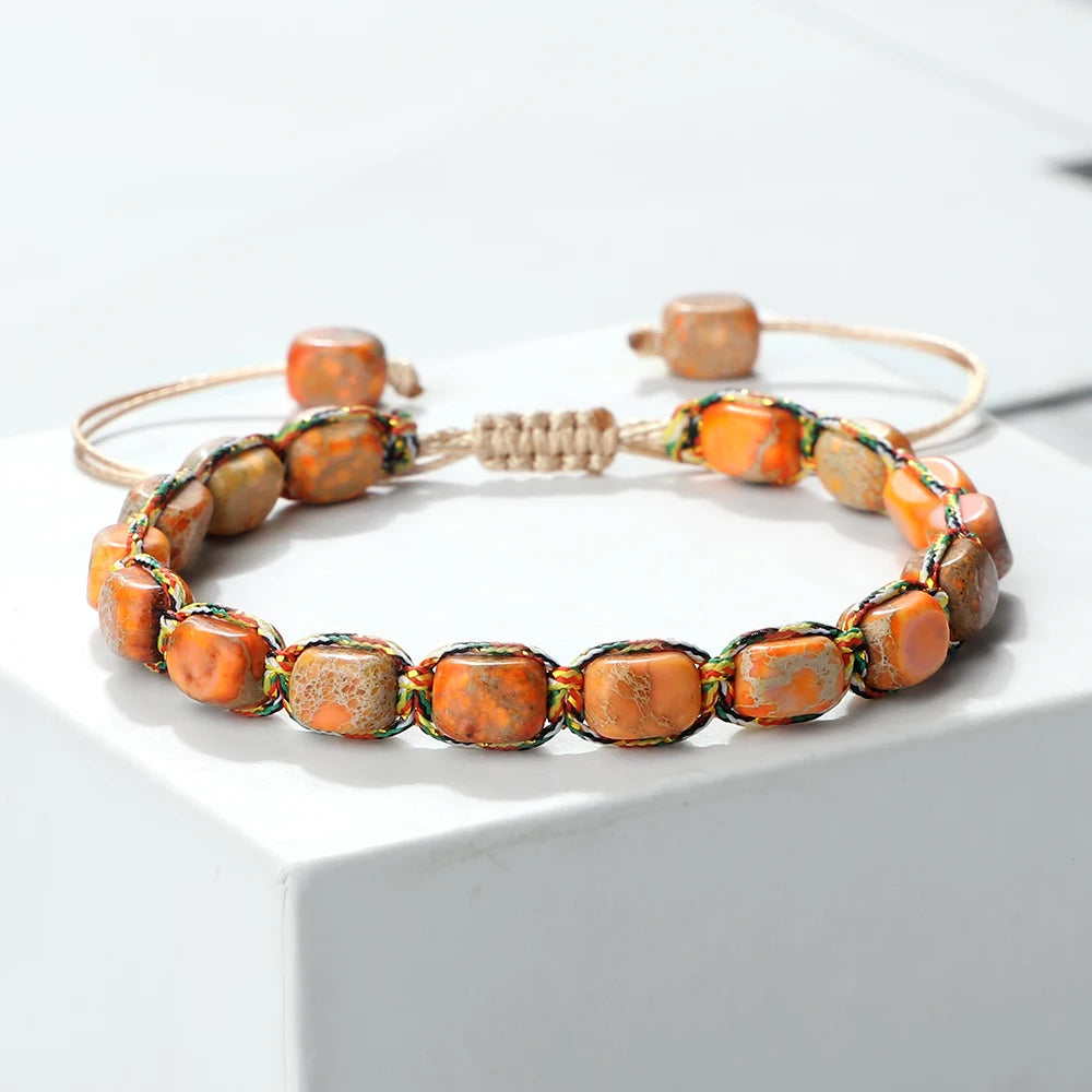 Handmade Bohemian Imperial Stone Beaded Bracelet