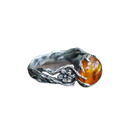 Women's Amber Stone Ring